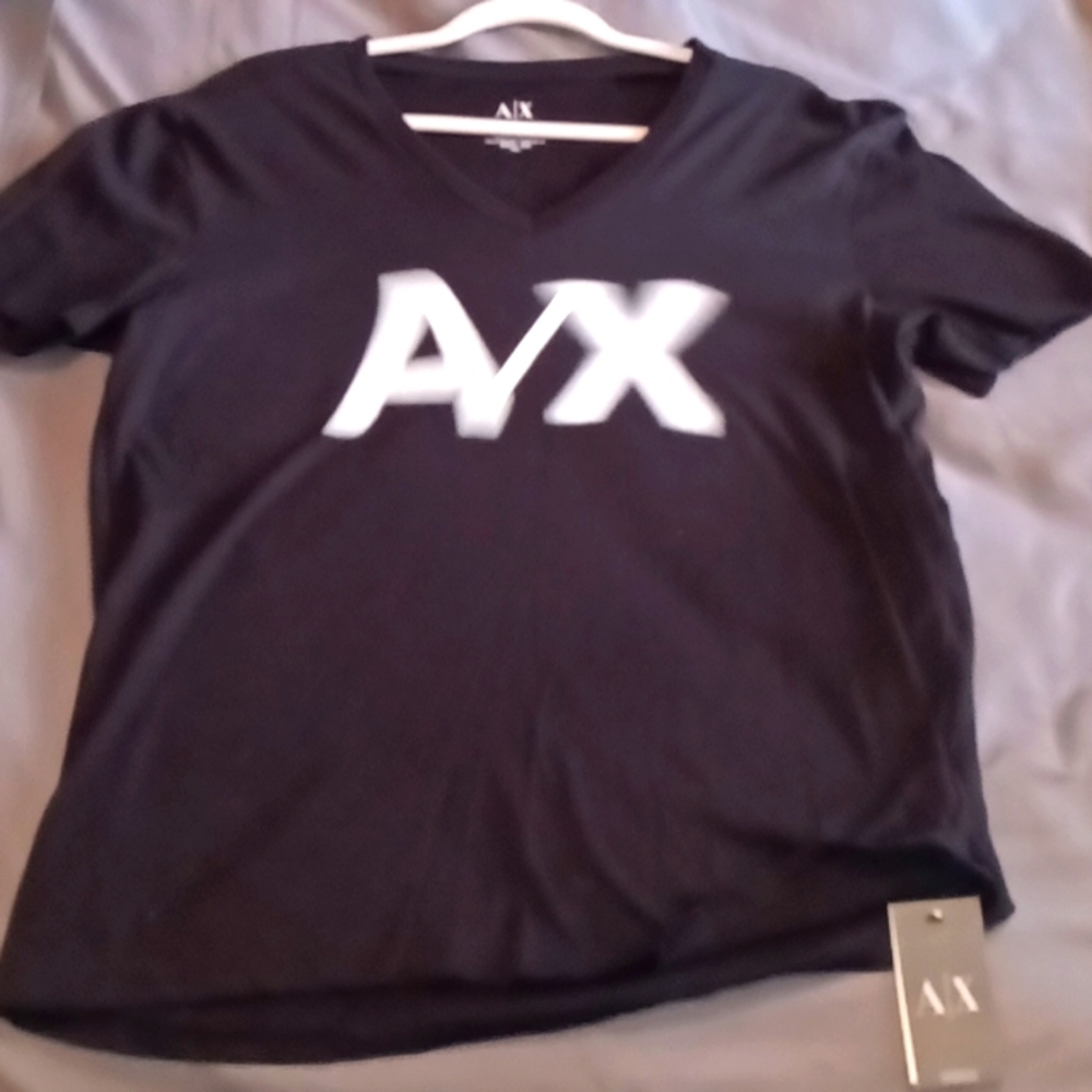 Armani Exchange black and white men's shirt